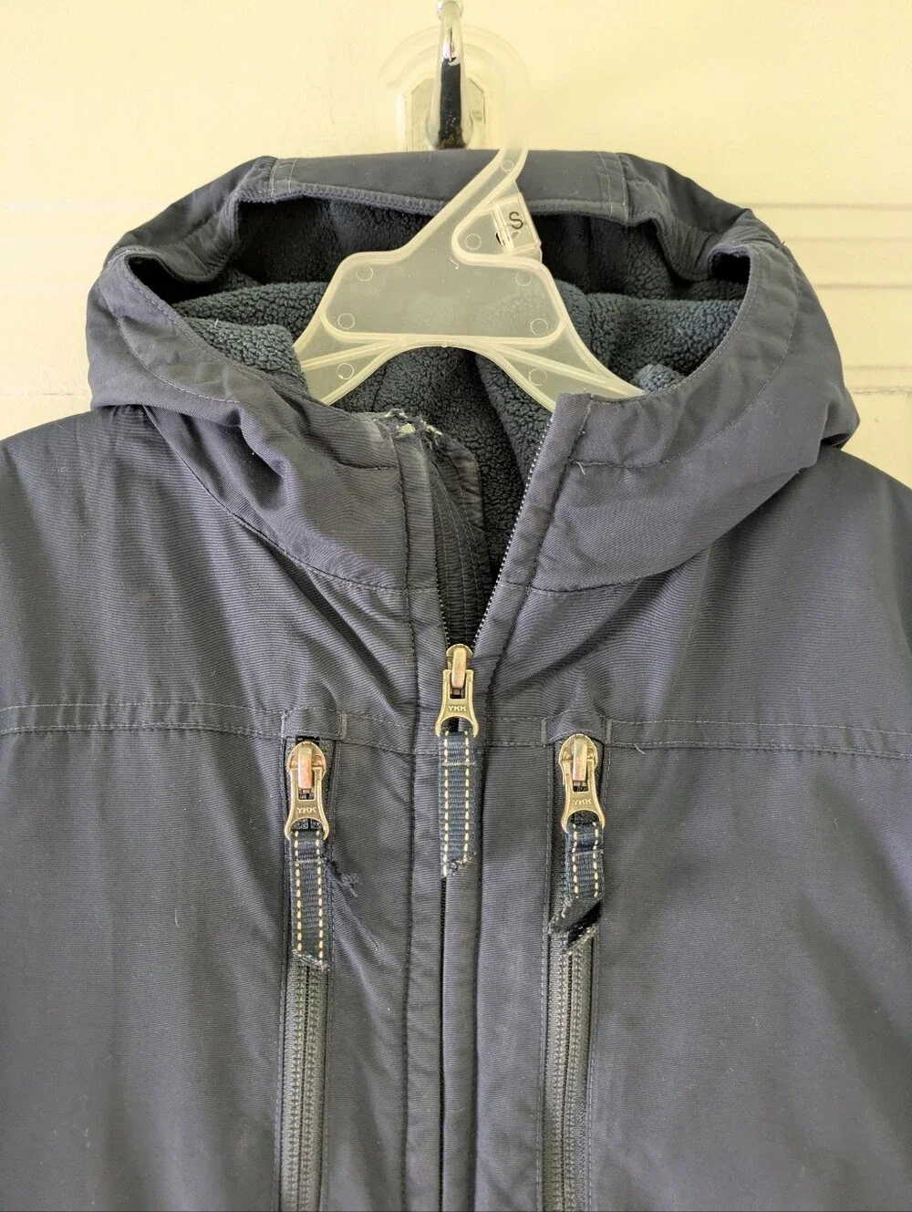 Lands' End navy blue winter coat